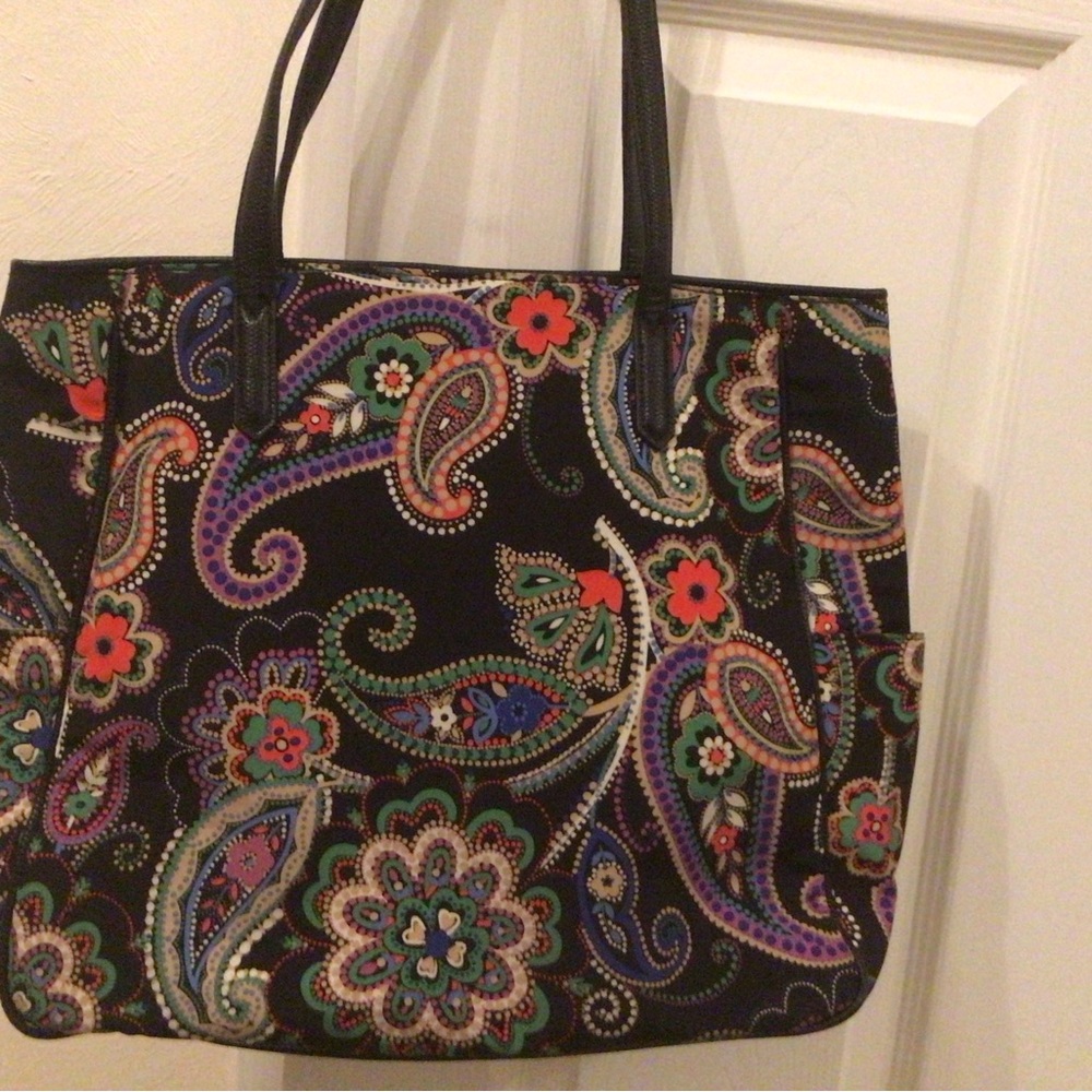 VERA BRADLEY PREPPY POLY SHOPPER TOTE— KIEV PAISLEY